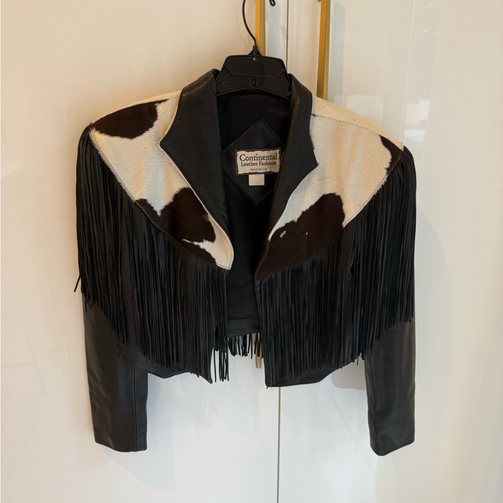 Women's Vintage Leather Fringe Jacket